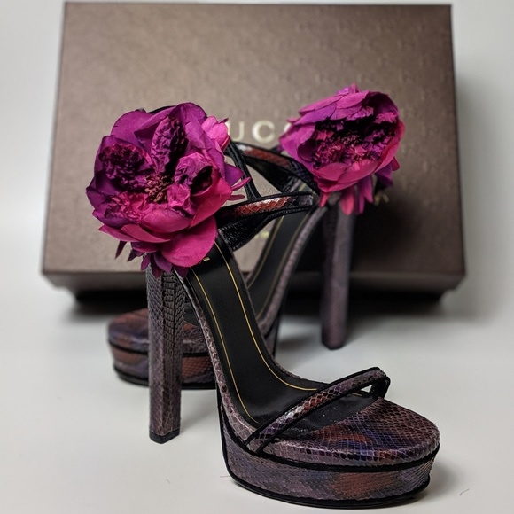 ❌SOLD❌ GUCCI SCHNEIDER PLATFORM SANDAL 37.5 - Picture 3 of 8